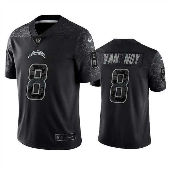 Men's Los Angeles Chargers #8 Kyle Van Noy Black Reflective Limited Stitched Football Jersey,We sell and wholesale Men's Los Angeles Chargers #8 Kyle Van Noy Black Reflective Limited Stitched Football Jersey on line form chian!